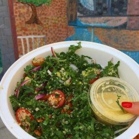 Gluten-free kale salad from Clinton Street Baking Company